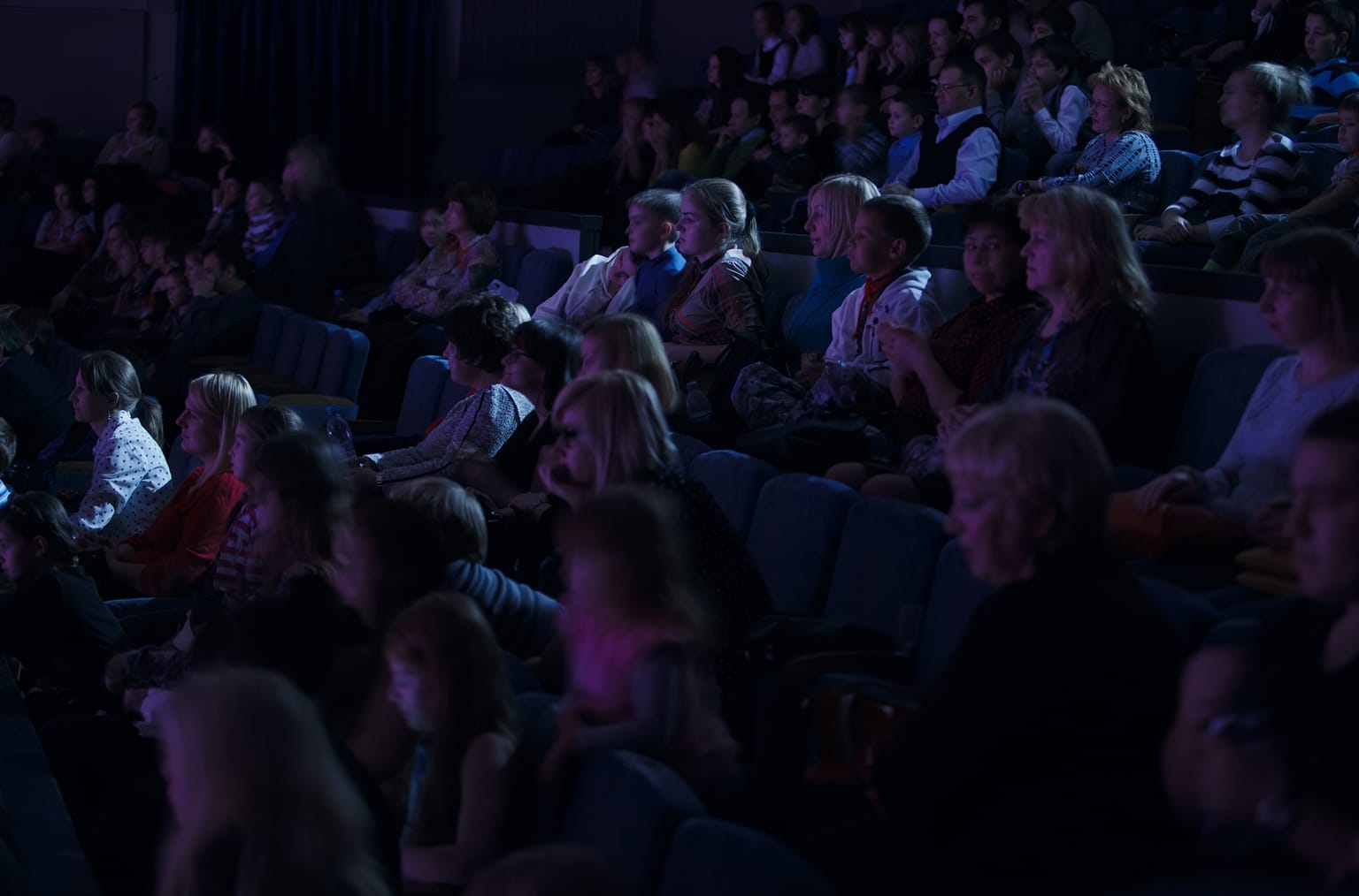 Audience enjoying a New Oak Theatre show