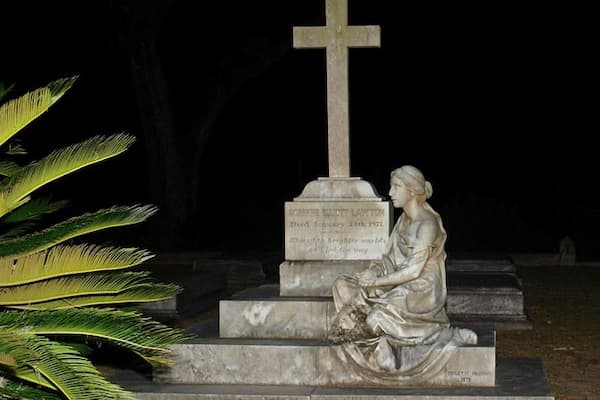 Bonaventure Cemetery paranormal activity with apparitions among monuments and moss-draped oaks