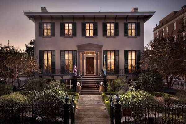 Andrew Low House elegant Italianate mansion where Girl Scouts founder Juliette Gordon Low lived with Victorian furnishings and gardens