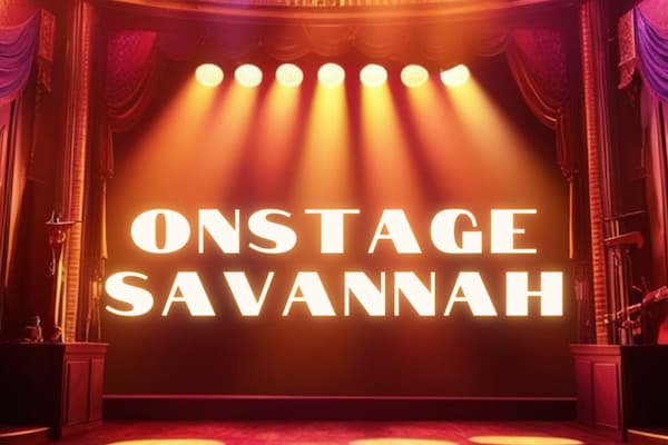 Onstage Savannah community theatre with intimate stage setup and audience seating - local theatre productions