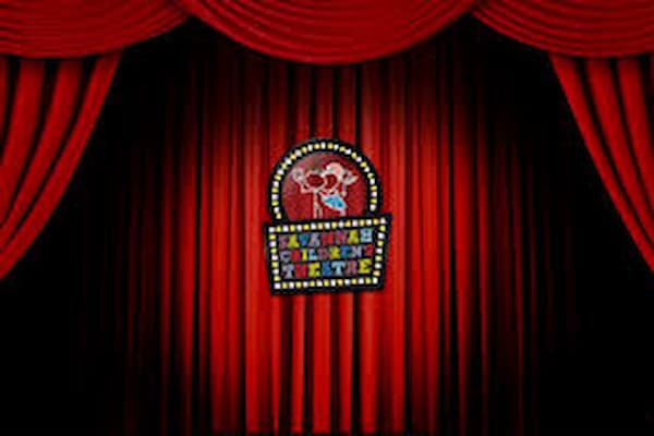 Savannah Children's Theatre colorful stage with young performers in theatrical costumes and professional lighting