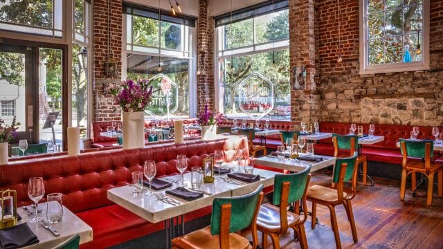The Collins Quarter downtown dining room and coffee service in Savannah