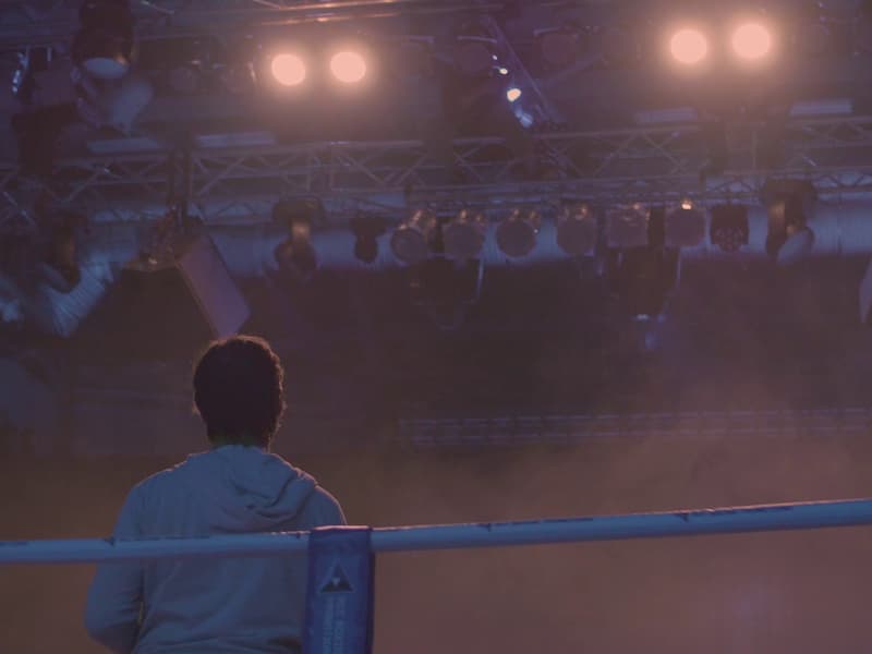 Lighting designers collaborating on New Oak Theatre production rigging