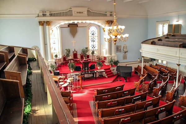 First African Baptist Church historic structure with Underground Railroad significance and cultural heritage