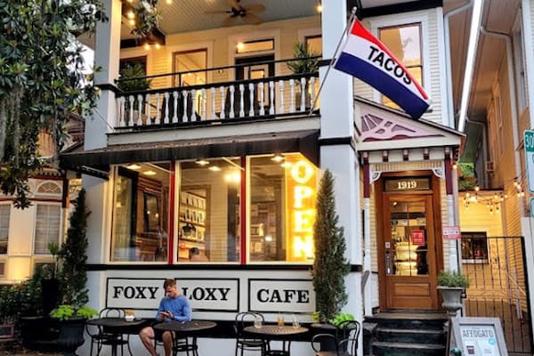 Foxy Loxy Cafe neighborhood coffee shop, bakery and Tex-Mex cantina with house-made pastries and warm atmosphere